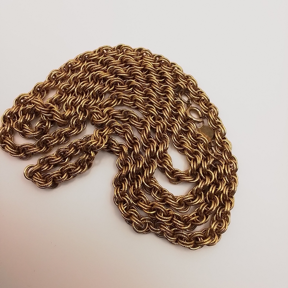 Accessocraft NY Vintage Goldtone Chain Necklace
